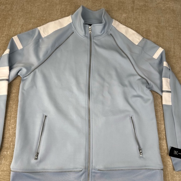 $75 Inc International Concepts Men'sBlue Full-Zip Track Coat Jacket Size L - Picture 1 of 6
